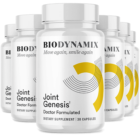 Joint Genesis 6 Bottles – Complete 6-Month Supply for Maximum Joint Support, Flexibility, and Mobility Enhancement